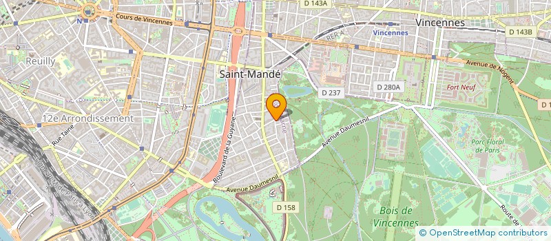 localisation de l'entreprise SYND.COPR. 24 RUE DE BERULLE 94 SAINT MA à SAINT-MANDE