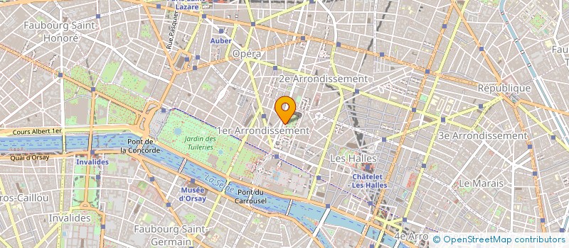 localisation de l'entreprise SYND.COPR. 24 RUE DE MONTPENSIER 75001 P  PARIS