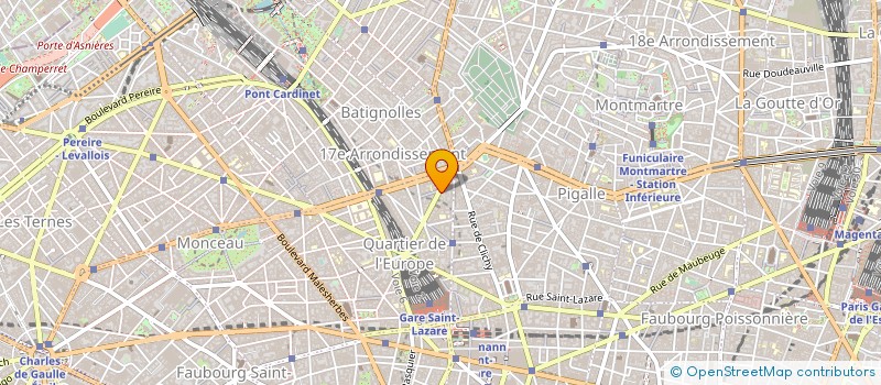 localisation de l'entreprise SYND.COPR. 24 RUE DES           BATIGNOL  PARIS