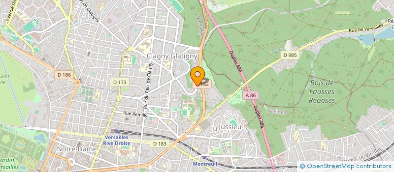 localisation de l'entreprise SYND COPR 24 RUE LEMERCIER à VERSAILLES