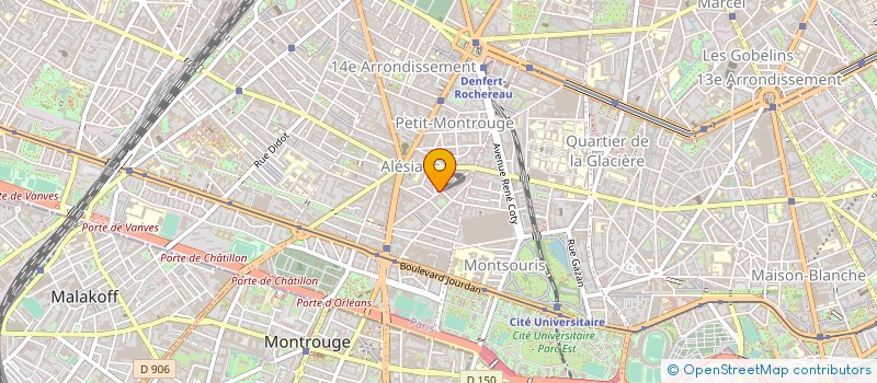 localisation de l'entreprise SYND.COPR. 24 RUE SARRETTE 75014 PARIS R  PARIS