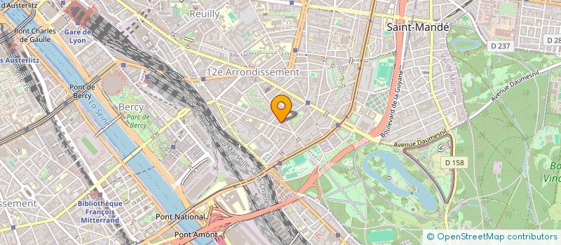 localisation de l'entreprise SYND.COPR. 24 RUE TAINE 75012   PARIS RE  PARIS