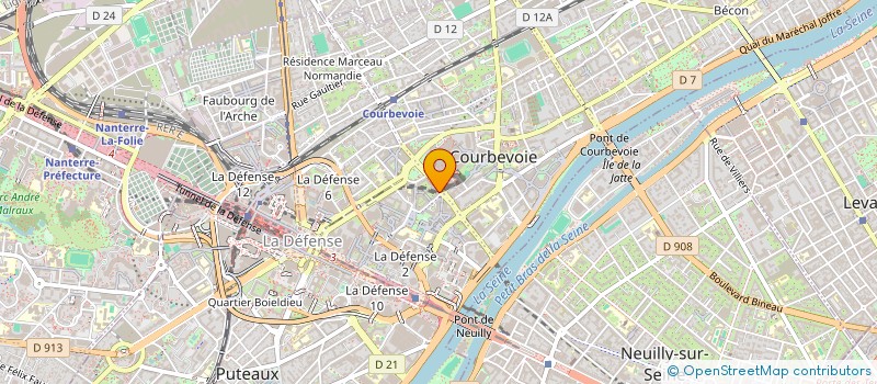 localisation de l'entreprise SYND COPR 25 A 29 RUE BEZONS 92400 COURBEVOIE  COURBEVOIE