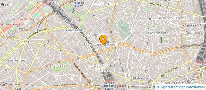 localisation de l'entreprise SYND.COPR. 25 AV. DE SAINT OUEN 75017 PA  PARIS