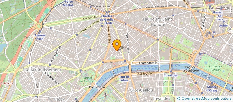 localisation de l'entreprise SYND.COPR. 25 AV. PIERRE IER DE SERBIE 7  PARIS