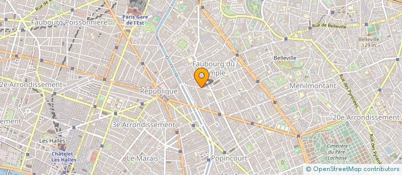 localisation de l'entreprise SYND.COPR. 25 R DE LA FONTAINE  AU ROI 7  PARIS