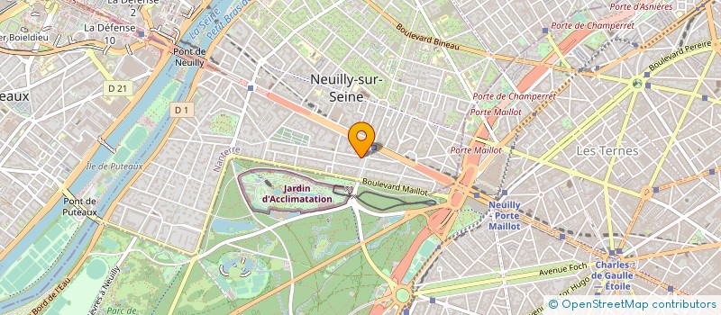 localisation de l'entreprise SYND COPR 25 R JACQUES DULUD 92 NEUILLY à NEUILLY-SUR-SEINE