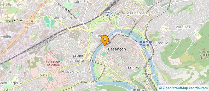 localisation de l'entreprise SYND COPR 25 RUE CLAUDE POUILLET  BESANCON