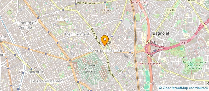 localisation de l'entreprise SYND COPR 25 RUE DES GATINES  PARIS