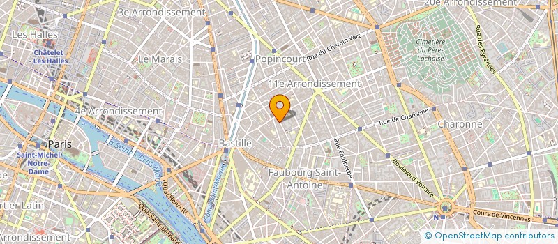 localisation de l'entreprise SYND COPR 25 RUE KELLER 75011 PARIS  PARIS