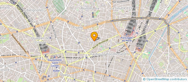 localisation de l'entreprise SYND.COPR. 25 RUE RODIER PARIS 9 REP SA  PARIS