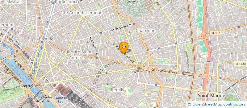 localisation de l'entreprise SYND.COPR. 254 BD VOLTAIRE 75011 PARIS R  PARIS