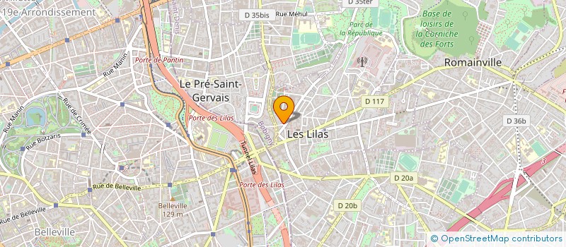 localisation de l'entreprise SYND.COPR. 26 28 RUE DE L EGALITE à LES LILAS