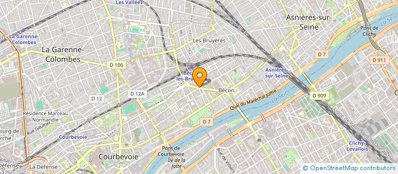 localisation de l'entreprise SYND.COPR. 26 AV DE CHEVREUL - ASNIERES à COURBEVOIE