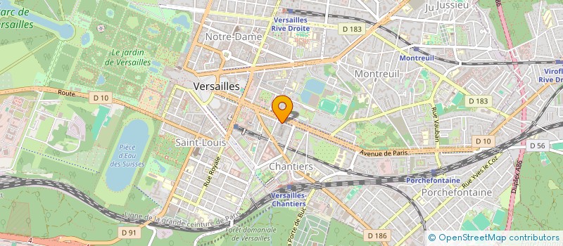 localisation de l'entreprise SYND.COPR. 26 AVE DE PARIS      78 VERSA à VERSAILLES