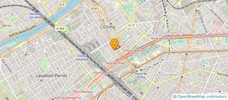 localisation de l'entreprise SYND.COPR. 26 B RUE DE PARIS 92 CLICHY R à CLICHY