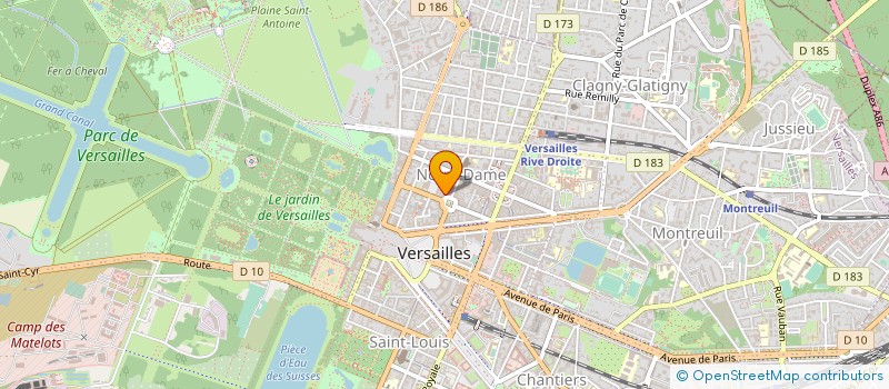 localisation de l'entreprise SYND COPR 26 BIS R DE LA CELLE à VERSAILLES