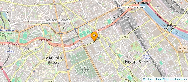 localisation de l'entreprise SYND.COPR. 26 BIS RUE BARBES 94 IVRY à IVRY SUR SEINE