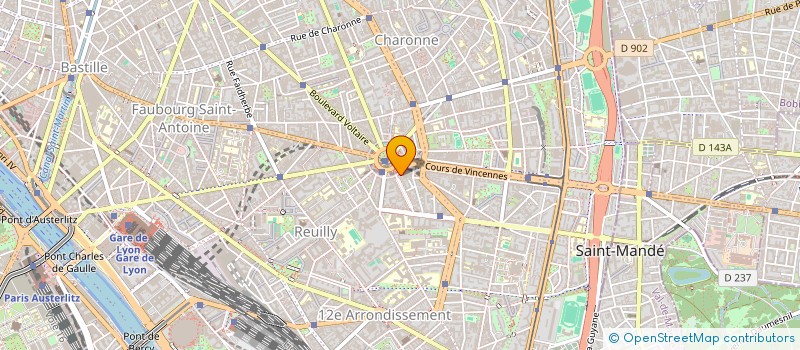 localisation de l'entreprise SYND.COPR. 26 PL. DE LA NATION  75012 PA  PARIS