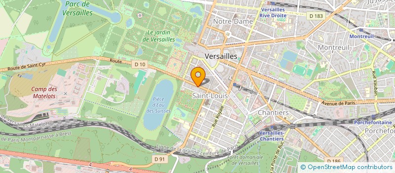 localisation de l'entreprise SYND COPR 26 RUE DE L ORANGERIE 78 VERSAILLES à VERSAILLES