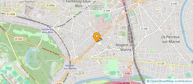 localisation de l'entreprise SYND.COPR. 26 RUE DE LA LIBERTE CLAMART à NOGENT-SUR-MARNE