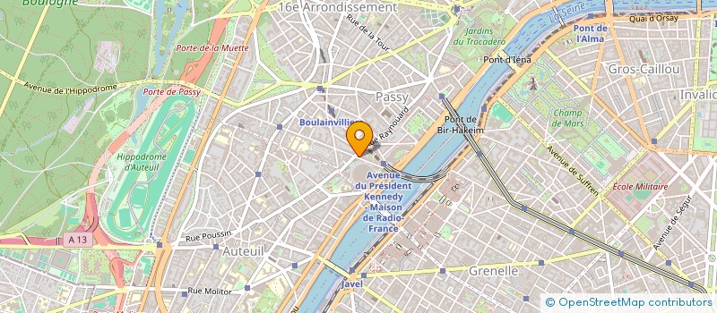 localisation de l'entreprise SYND.COPR. 26 RUE DU RANELAGH   75016 PA  PARIS