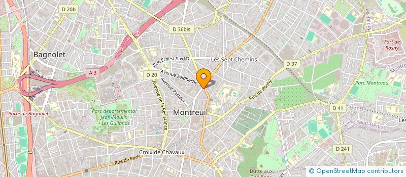 localisation de l'entreprise SYND COPR 26B BD PAUL VAILLANT COUTURIER à MONTREUIL