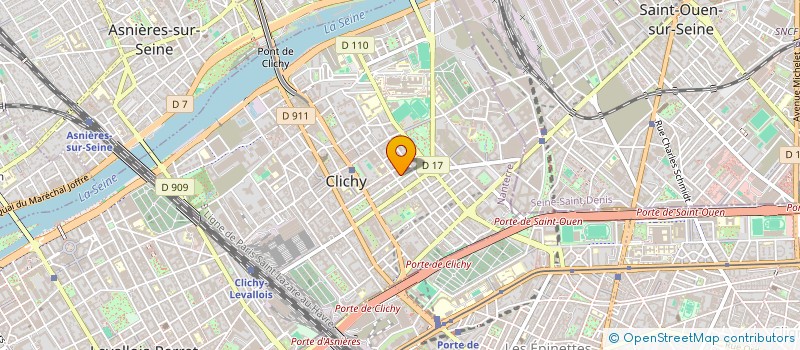 localisation de l'entreprise SYND COPR 27-29 ALLEE LEON GAMBETTA   92110 CLICHY  CLICHY