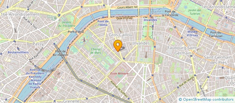 localisation de l'entreprise SYND COPR 27-29 R DU CHAMPS DE MARS  PARIS