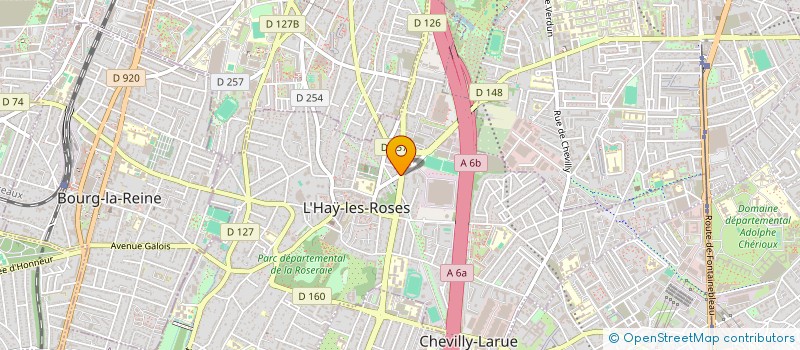 localisation de l'entreprise SYND.COPR. 27 AV DU GAL LECLERC 92 BOURG à L'HAY-LES-ROSES