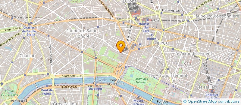 localisation de l'entreprise SYND.COPR. 27 RUE DU FAUBOURG ST HONORE  PARIS