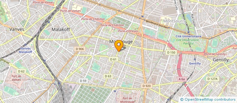 localisation de l'entreprise SYND.COPR. 27 RUE LOUIS ROLLAND 92 MONTR  MONTROUGE