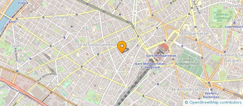 localisation de l'entreprise SYND COPR 27 RUE MATHURIN REGNIER 75015 PARIS  PARIS