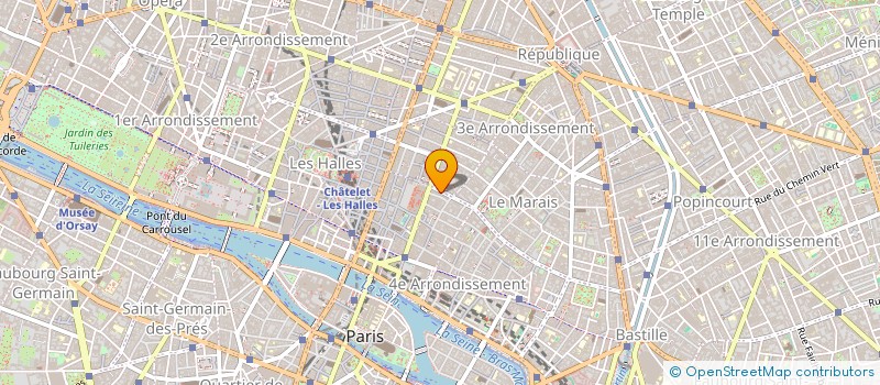 localisation de l'entreprise SYND.COPR. 27 RUE RAMBUTEAU     75004 PA  PARIS