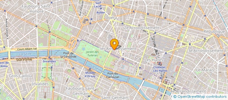 localisation de l'entreprise SYND.COPR. 270 RUE ST HONORE 75001 PA à PARIS