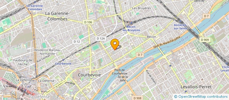 localisation de l'entreprise SYND COPR 28 30 RUE ARMAND SYLVESTRE à COURBEVOIE