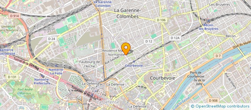 localisation de l'entreprise SYND.COPR. 28 A 32 AV. MARCEAU COURBEVO à COURBEVOIE