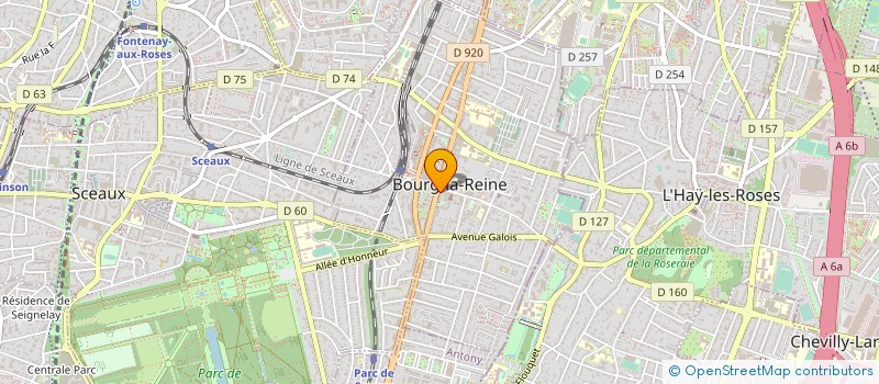 localisation de l'entreprise SYND.COPR. 28 AV RAYMOND ARON   RES. MOL à BOURG-LA-REINE