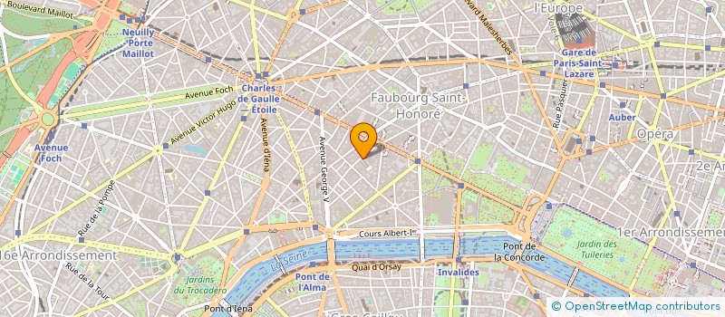 localisation de l'entreprise SYND COPR 28 R MARBEUF  PARIS