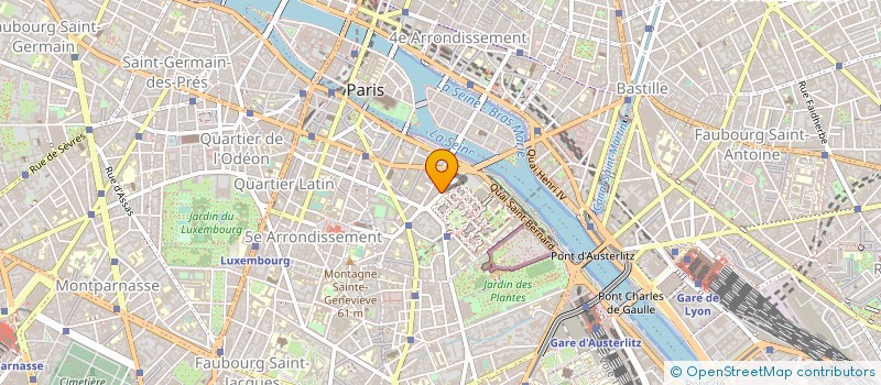 localisation de l'entreprise SYND.COPR. 28 RUE DES FOSSES ST BERNARD  PARIS