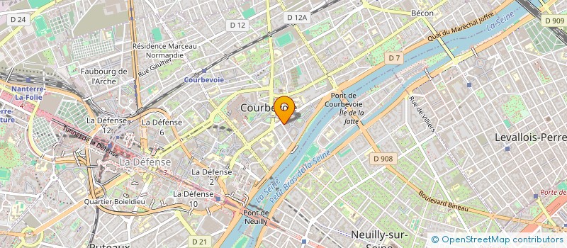 localisation de l'entreprise SYND COPR 28 RUE SAINTE MARIE à COURBEVOIE