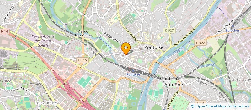 localisation de l'entreprise SYND.COPR. 29-31 PL DU GRAND    MARTROY  PONTOISE