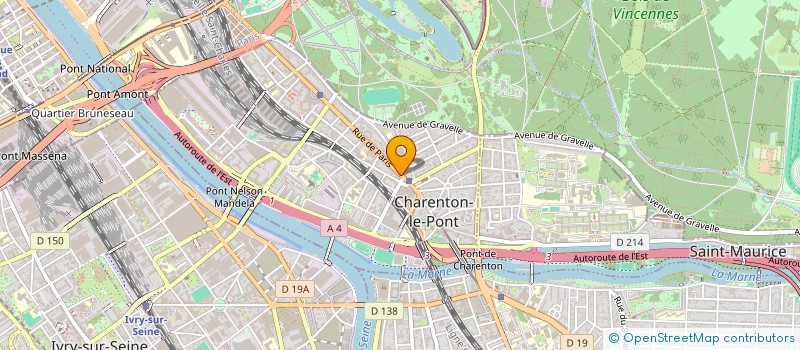 localisation de l'entreprise SYND.COPR. 29 R DE LA REPUBLIQUE 94 CHAR à CHARENTON-LE-PONT