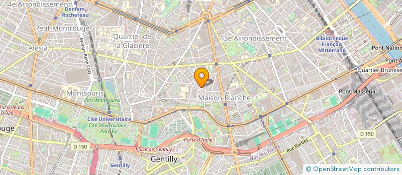 localisation de l'entreprise SYND COPR 29 R DU MOULIN DE LA POINTE  PARIS