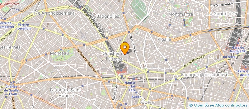 localisation de l'entreprise SYND.COPR. 29 RUE DE LIEGE PARIS 8 REP S  PARIS