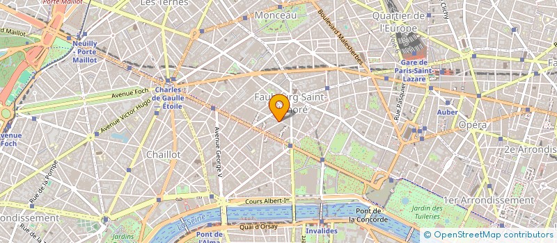 localisation de l'entreprise SYND.COPR. 29 RUE DE PONTHIEU   PARIS 8  PARIS