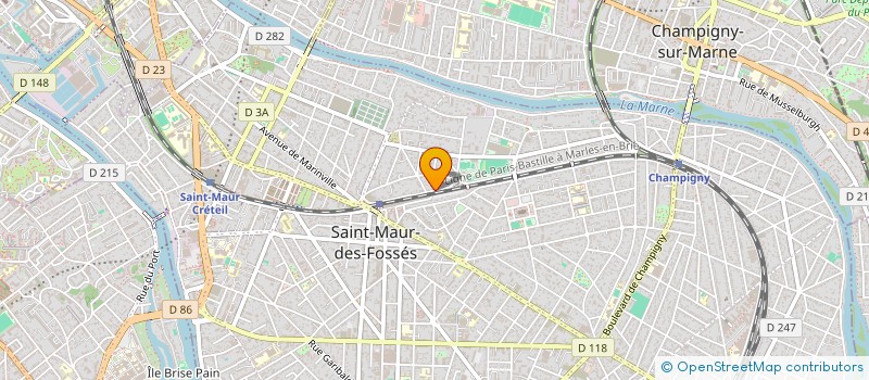 localisation de l'entreprise SYND.COPR. 29AV DE LATTRE DETASSIGNY à SAINT-MAUR-DES-FOSSES