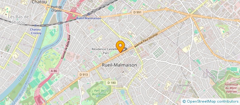 localisation de l'entreprise SYND COPR 2B ET A AV ALBERT 1ER 92 RUEIL à RUEIL-MALMAISON