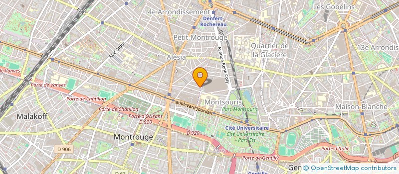 localisation de l'entreprise SYND.COPR. 2BIS RUE H REGNAULT  75014 PA  PARIS