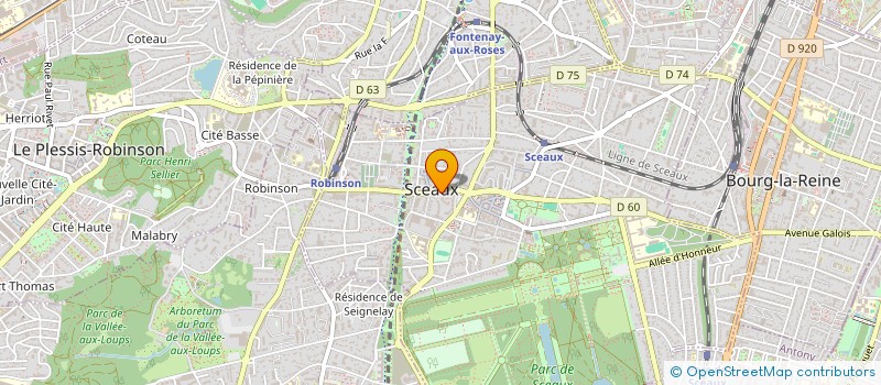 localisation de l'entreprise SYND.COPR. 3-3B RUE LEON BLUM 92 FONTE à SCEAUX